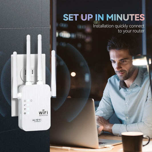 ⭐ 4.5 (2 500 vendus)  Amplificateur de Signal wifi (300 Mbps / 1200 Mbps)
