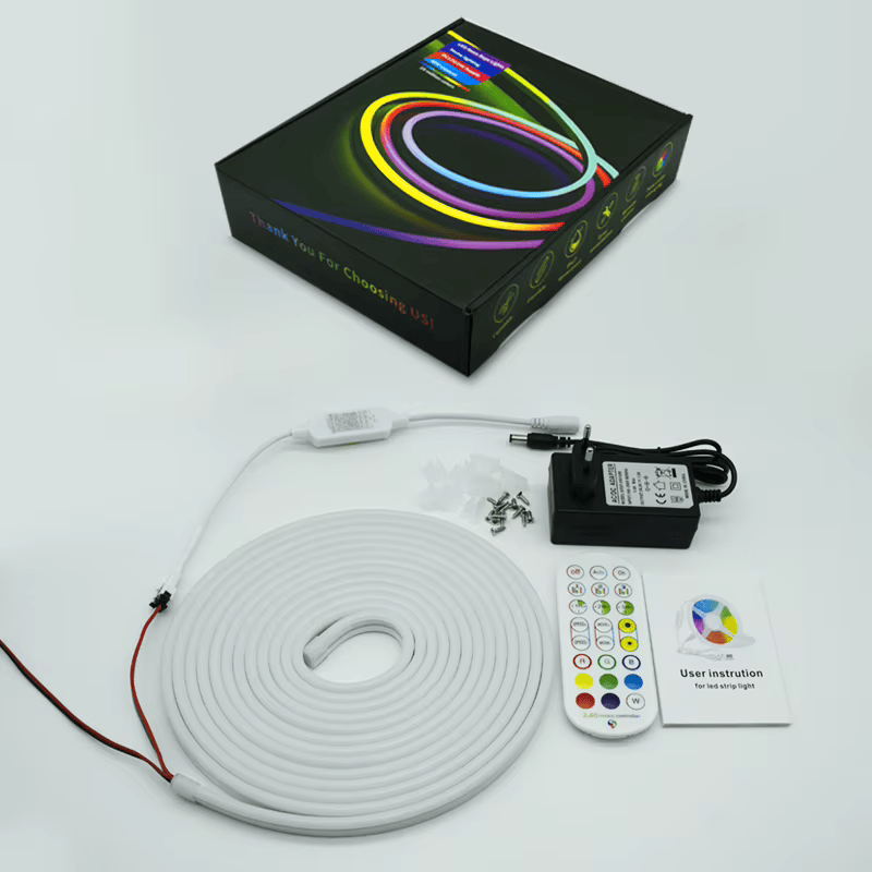 ⭐ 5.0 (6 337 vendus )  Ruban néon LED flexible 5m/SMD RGB RGBIC numérique étanche