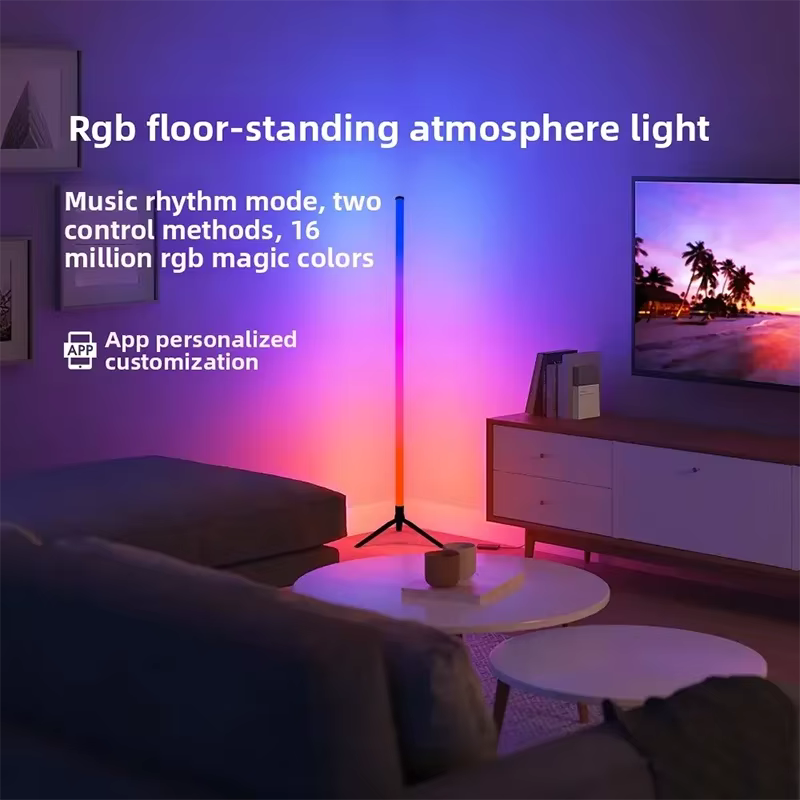 ⭐ 5.0  (2 458 vendus )  Lampe de Sol d'Angle LED RGBIC